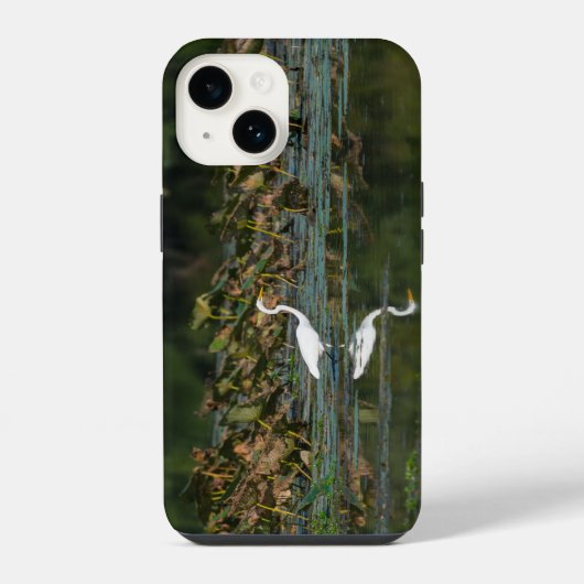 iPhone Case für White Egret Reflection Hülle (Rückseite)