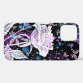 iPhone Case für White Rose und Butterflies (Rückseite (Horizontal))