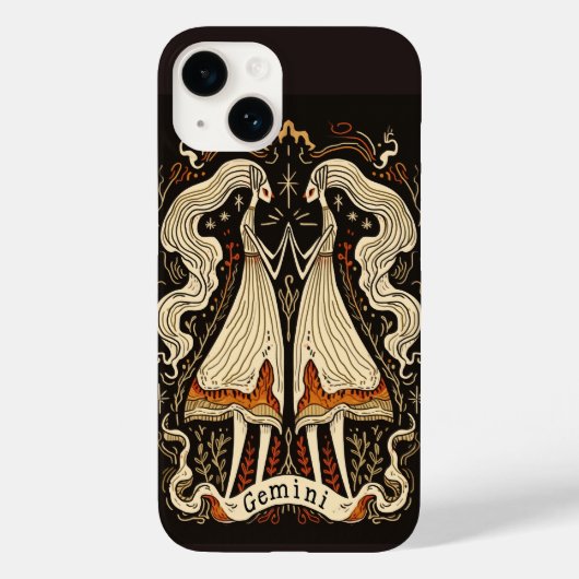 iPhone Case Gemini Celestial Zodiac Art (Rückseite)