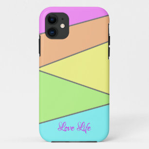 iPhone Case, geometrisch grün, gelb und Lila Case-Mate iPhone Hülle