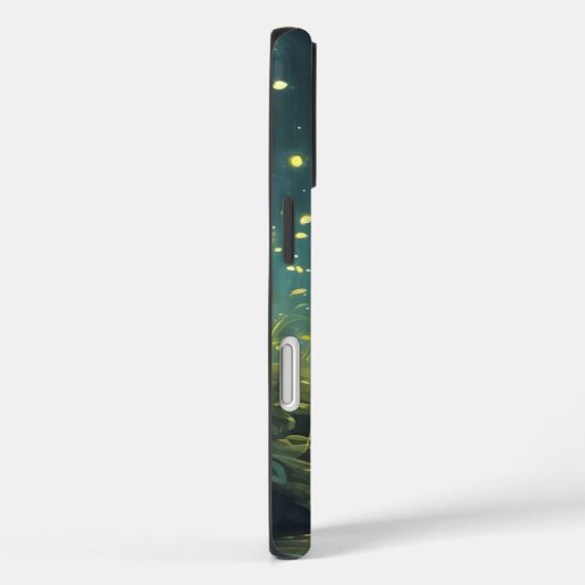 iPhone Case - Heller, gemütlicher Wald mit Feuer (Rückseite / Rechts)