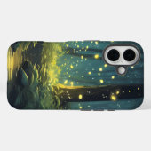iPhone Case - Heller, gemütlicher Wald mit Feuer (Rückseite (Horizontal))