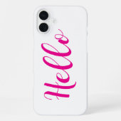 iPhone Case - Hello iPhone Hülle (Rückseite)