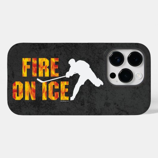 iPhone Case: Hockeyfeuer auf Eisfall Case-Mate iPhone Hülle (Rückseite (Horizontal))