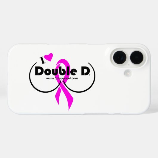 iPhone case - I Liebe Double D (Rückseite (Horizontal))