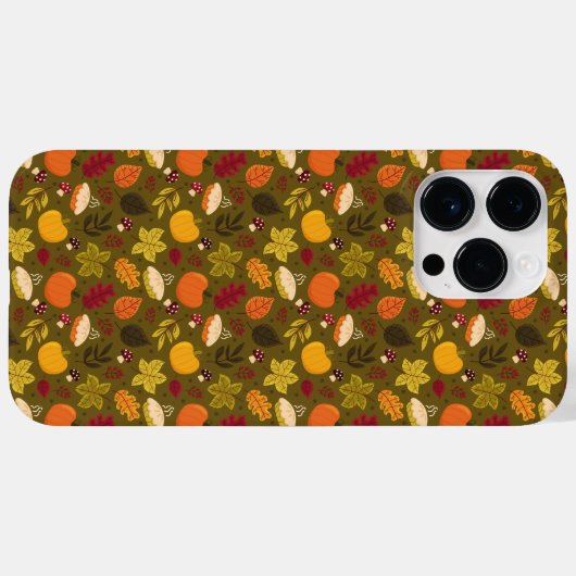 iPhone Case im Herbst Leaf Muster (Rückseite (Horizontal))
