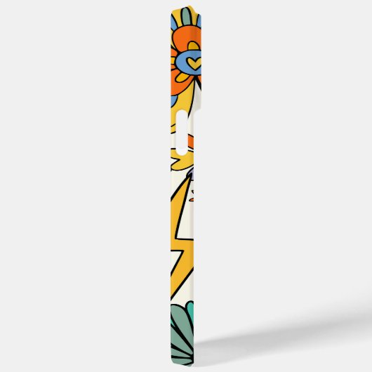 iPhone Case im Hippy-Style der 70er Jahre (Rückseite / Rechts)