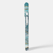 iPhone Case im Muster Blau und Gold (Rückseite / Links)