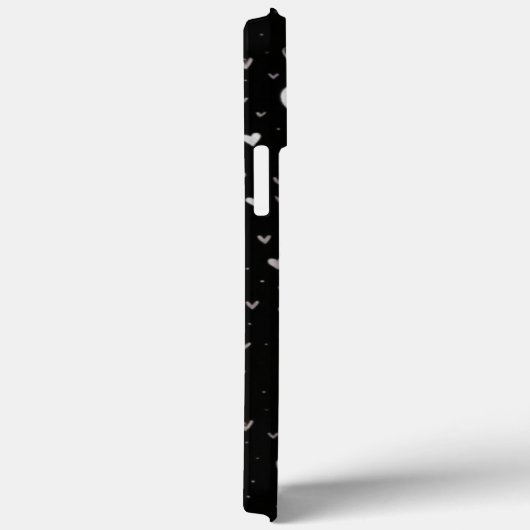 iPhone Case im Muster Schwarz/Weiß (Rückseite / Rechts)