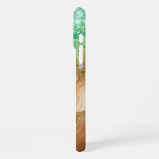 iPhone Case im Ocean Swirl Individuelle Name iPhone Hülle (Linke Seite)