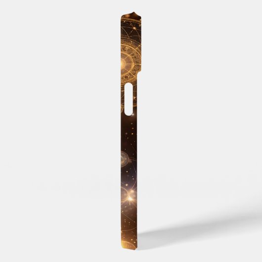 iPhone Case im verzierten Gold Celestial Muster (Rückseite / Rechts)