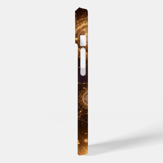 iPhone Case im verzierten Gold Celestial Muster (Rückseite / Links)