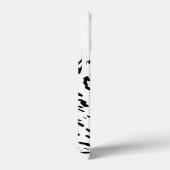 iPhone Case in Black and White Leopard (Rückseite / Rechts)