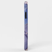 iPhone Case in Rosa und Blau-Marmor (Hinten/Rechts)