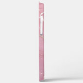 iPhone Case in Rosa und Blau-Marmor (Rückseite / Links)
