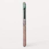 iPhone Case in Rosa und grünem Marmor (Hinten/Links)