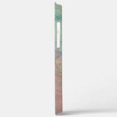 iPhone Case in Rosa und grünem Marmor (Rückseite / Links)