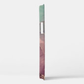 iPhone Case in Rosa und grünem Marmor (Rückseite / Rechts)