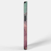 iPhone Case in Rosa und grünem Marmor Hülle (Rechte Seite)