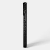 iPhone Case in Schwarz und Grau Hülle (Linke Seite)