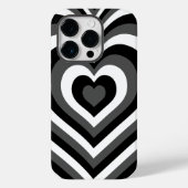 iPhone Case iPhone iPhone Black & White Heart 14 (Rückseite)