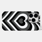 iPhone Case iPhone iPhone Black & White Heart 14 (Rückseite (Horizontal))