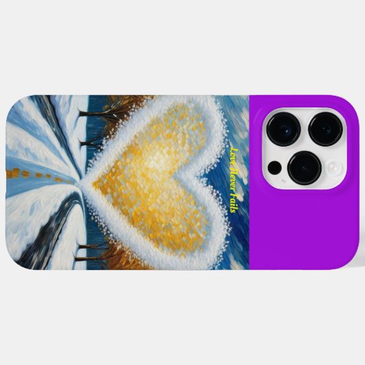 iPhone Case - Liebe Versage nie (Rückseite (Horizontal))