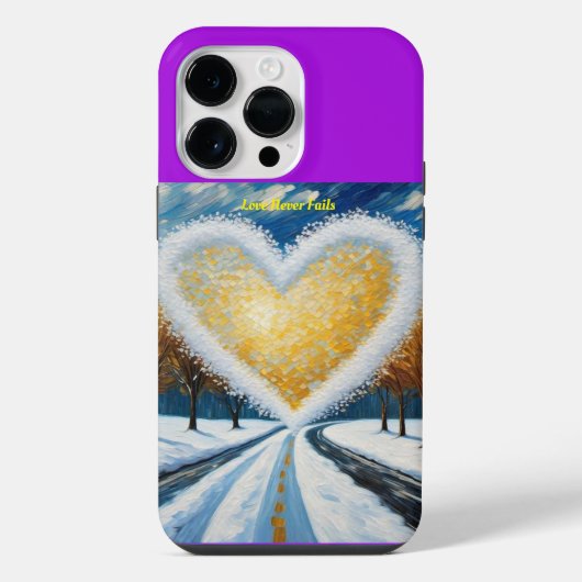 iPhone Case - Liebe Versage nie Hülle (Rückseite)