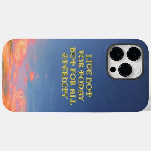 iPhone Case "Live Not for Today" (Rückseite (Horizontal))