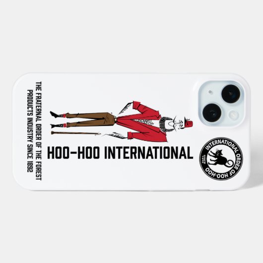 IPhone case - Lumberman Design mit Logo (Rückseite (Horizontal))