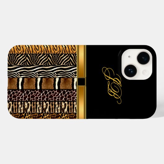 iPhone Case-Mate Fall Gold Black Case-Mate iPhone Hülle (Rückseite (Horizontal))