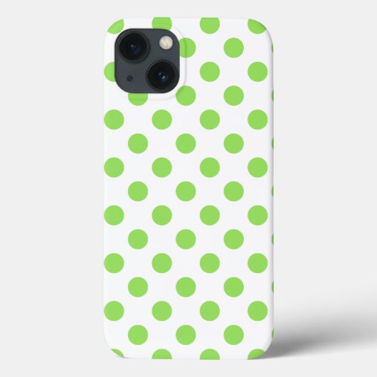iPhone Case-Mate-Gehäuse mit Limon-weißer Polka-Do Case-Mate iPhone Hülle (Rückseite)