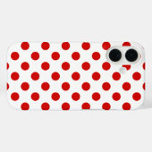 iPhone Case-Mate-Gehäuse mit roten und weißen Polk Case-Mate iPhone Hülle (Rückseite (Horizontal))
