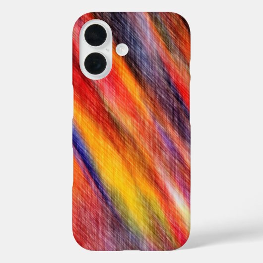iPhone Case mit abstrakten Sunset-Farben (Rückseite)