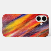 iPhone Case mit abstrakten Sunset-Farben (Rückseite (Horizontal))
