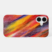 iPhone Case mit abstrakten Sunset-Farben 16 Hülle (Rückseite (Horizontal))