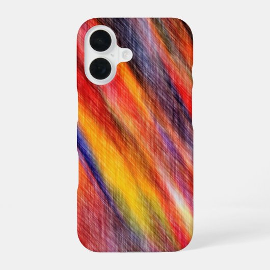 iPhone Case mit abstrakten Sunset-Farben 16 Hülle (Rückseite)