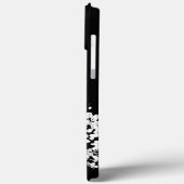 iPhone Case mit abstrakter weißer Blume (Rückseite / Links)