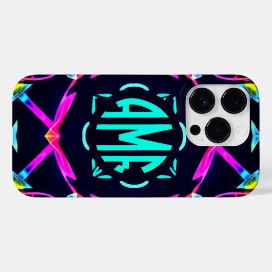 iPhone Case mit anpassbarer Monogramm (Rückseite (Horizontal))