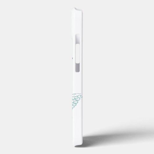 iPhone Case mit anpassbarer Schmetterlingslösung (Rückseite / Links)