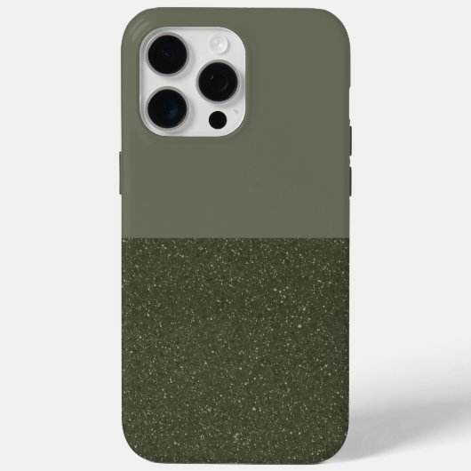 iPhone Case mit benutzerdefiniertem Moss Green Spl (Rückseite)