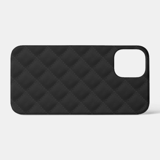 iPhone-Case mit Black Quilted Leder Case-Mate iPhone Hülle (Rückseite (Horizontal))