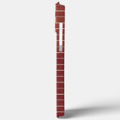 iPhone Case mit Brawn Brick Wall (Rückseite / Links)