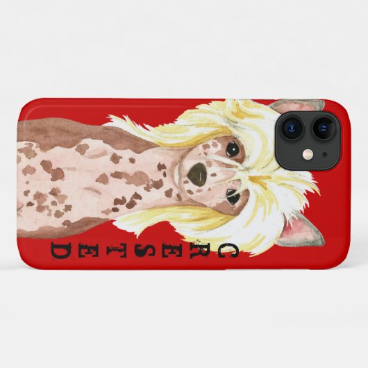 iPhone Case mit chinesisch erstelltem Farbblock (Rückseite (Horizontal))