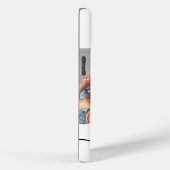 iPhone Case mit dem besten Vater-Foto Monogram-Mat (Rückseite / Rechts)