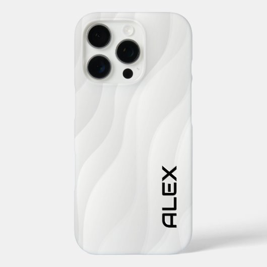 iPhone Case mit dem Blenden von White Wave (Rückseite)