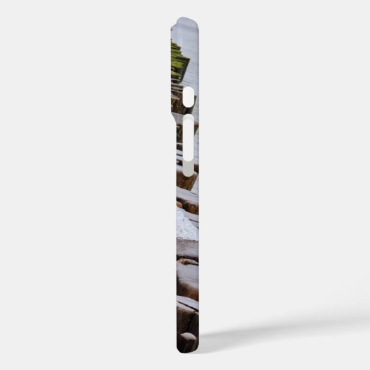 iPhone Case mit dynamischer Ozeanwelle (Rückseite / Links)