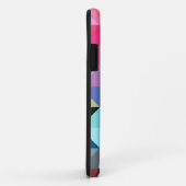 iPhone Case mit farbenfrohen geometrischen Mustern (Hinten/Rechts)