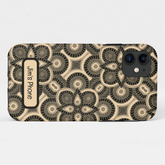 iPhone Case mit geometrischem Muster (Rückseite (Horizontal))