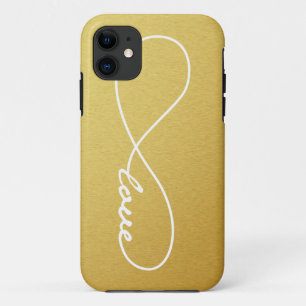 iPhone Case mit Gold und Weiß-Liebe